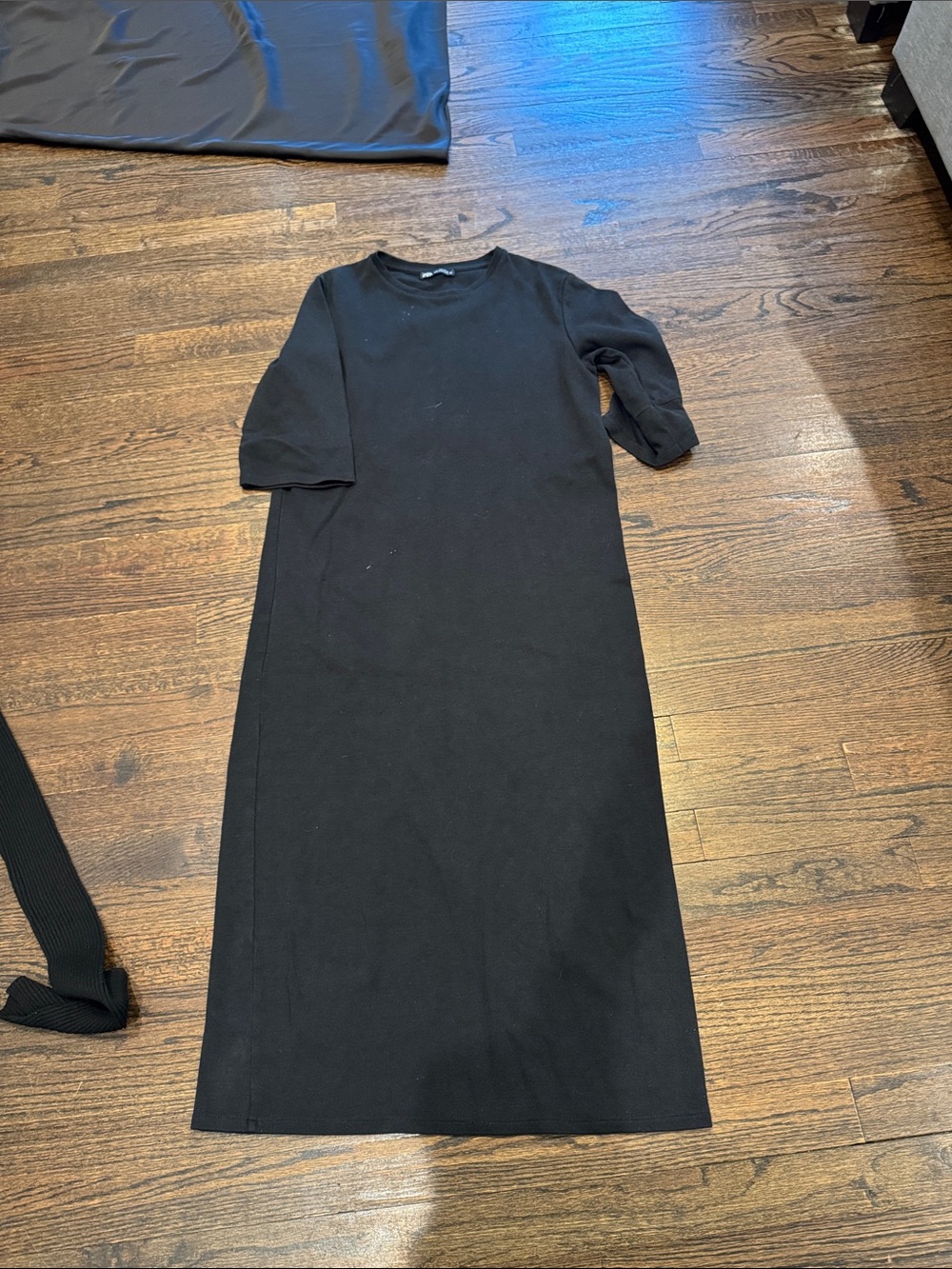 Zara Black Maxi Shift Dress